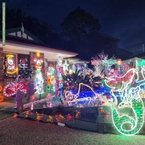 Christmas Light display at 7 Farr Court, Daisy Hill