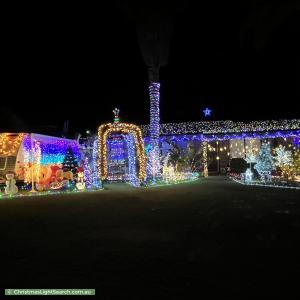 Christmas Light display at 19 Conway Grove, Heathridge