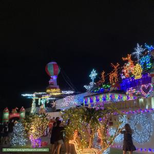Christmas Light display at 42 Volante Crescent, Mermaid Waters