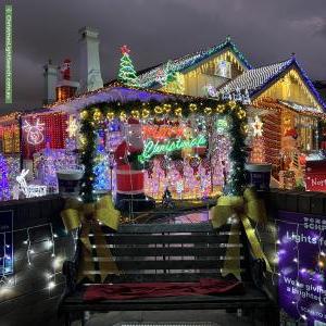 Christmas Light display at 13 Dunmore Street North, Bexley