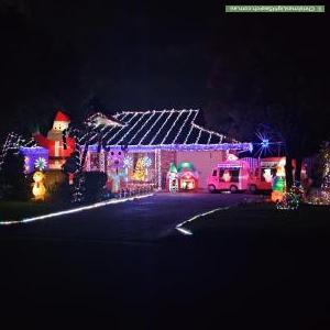 Christmas Light display at 82 Judith Drive, North Nowra