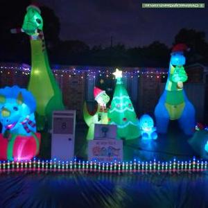 Christmas Light display at 8 Bella Court, Morphett Vale