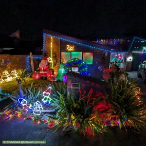 Christmas Light display at 8 Raheen Court, Vermont South