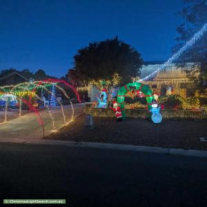 Christmas Light display at 25 Ardlethan Street, Fisher