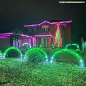 Christmas Light display at 42 Banyalla Drive, Cranbourne West