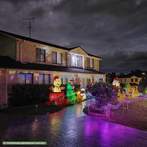 Christmas Light display at 5 The Waters, Mount Annan