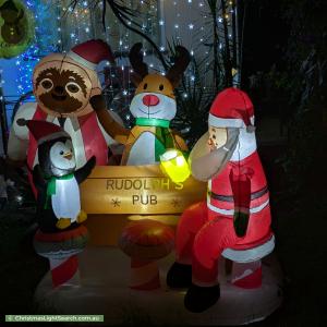 Christmas Light display at 25 Durundur Street, Woodford