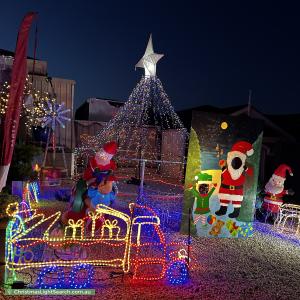 Christmas Light display at 22 Heysen Parade, Hayborough