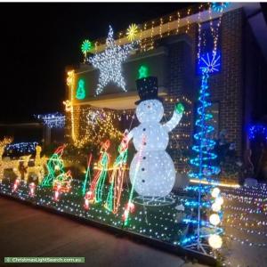 Christmas Light display at 32 Merrin Circuit, Clyde North