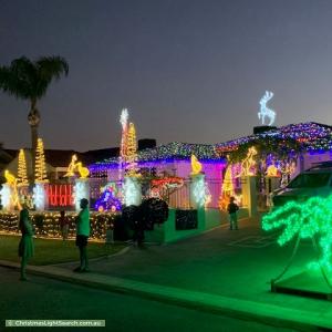 Christmas Light display at  Tahoe Close, Thornlie