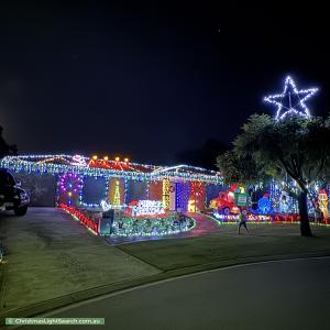 Christmas Light display at 12 Prelate Court, Wynn Vale