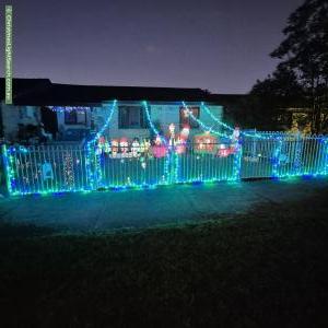 Christmas Light display at 78 Van Diemen Avenue, Willmot