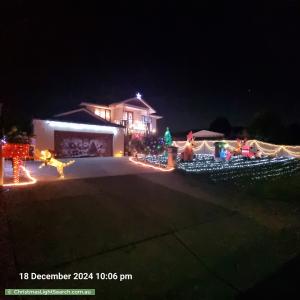 Christmas Light display at 5 Corker Close, Narre Warren