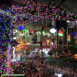 Christmas Light display at  Goodwin Street, Glen Iris