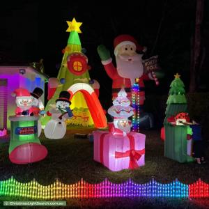 Christmas Light display at 22 Adelaide Avenue, East Lindfield