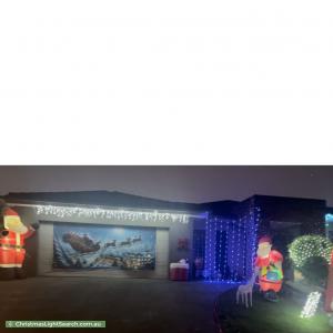 Christmas Light display at 11 Vilcins Views, Epping
