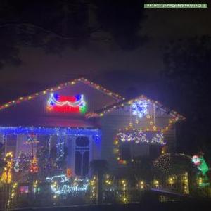 Christmas Light display at 33 Francis Street, Coburg
