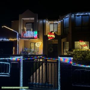 Christmas Light display at  Hillcrest Avenue, Greenacre