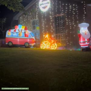 Christmas Light display at 9 Summerhill Park Drive, Mooroolbark