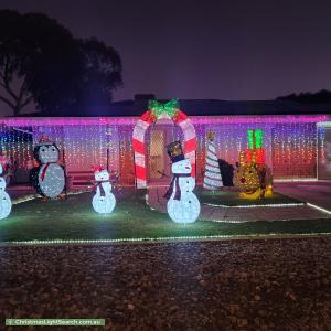 Christmas Light display at 4 Mcvann Avenue, Paralowie