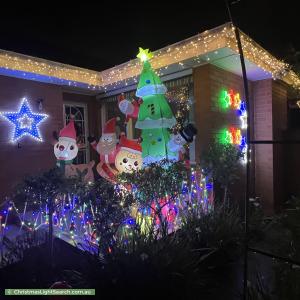 Christmas Light display at 28 Isabella Street, Moorabbin