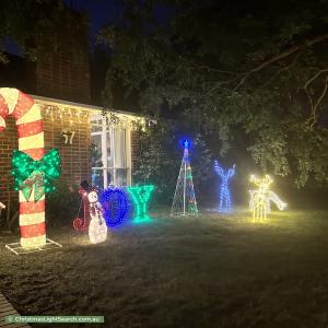 Christmas Light display at  Glenard Drive, Eaglemont