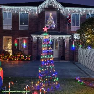 Christmas Light display at 23 Buckingham Drive, Rowville