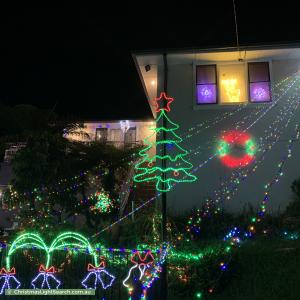 Christmas Light display at 1 Hilltop Avenue, Padstow Heights