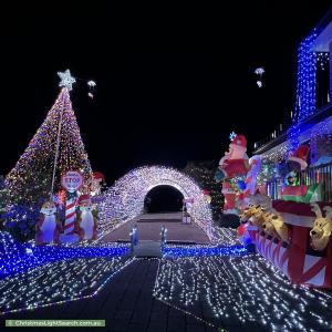 Christmas Light display at 36 Ballarat Street, Fisher