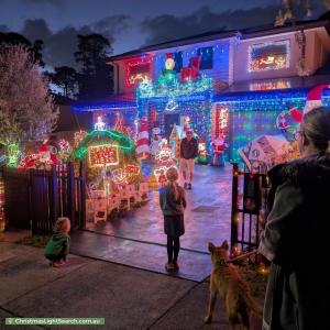 Christmas Light display at 56 Woodvale Road, Boronia