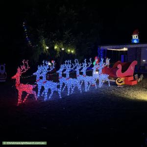 Christmas Light display at 62 Mills Road, Londonderry