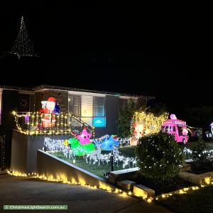 Christmas Light display at 32 Rusten Street, Karabar
