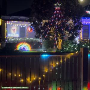 Christmas Light display at 9 Cedric Street, Parkdale