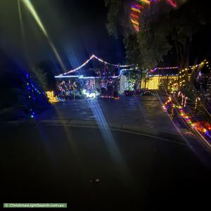 Christmas Light display at 3 Falconhurst Court, Eltham