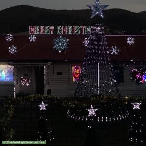 Christmas Light display at 60 Charlotte Street, New Norfolk