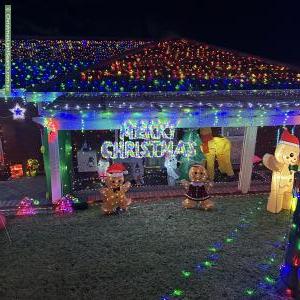 Christmas Light display at 23 Jindinga Way, Wanneroo