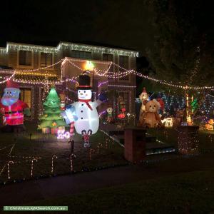 Christmas Light display at 2 Montvale Mews, Mount Waverley
