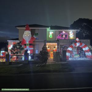 Christmas Light display at 9 Wood Street, Bentleigh