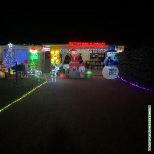 Christmas Light display at 3 Isabella Court, Heritage Park