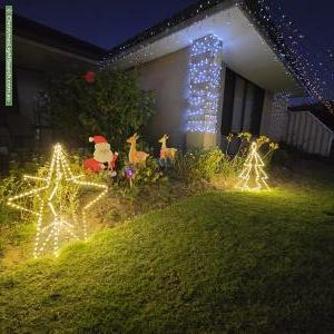 Christmas Light display at 5 Langston Close, Port Kennedy
