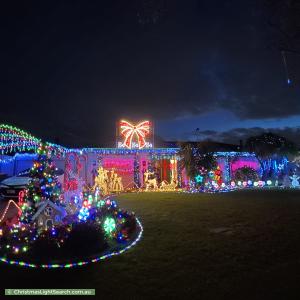 Christmas Light display at 2 Erin Court, Gulfview Heights
