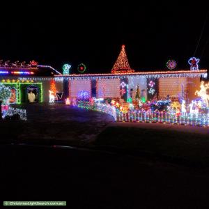 Christmas Light display at 14 Pinder Court, Saint Albans Park