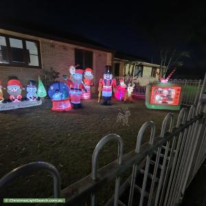 Christmas Light display at 78 Van Diemen Avenue, Willmot