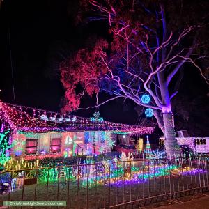 Christmas Light display at 394 Hancock Road, Surrey Downs