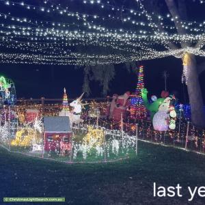 Christmas Light display at 1320 Stone Street, Chidlow
