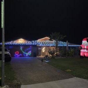 Christmas Light display at 19 Norfolk Close, Holloways Beach