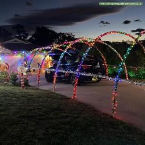 Christmas Light display at 12 Ammon Place, Kambah