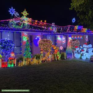 Christmas Light display at 115 President Avenue, Andrews Farm