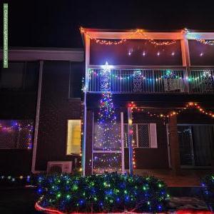 Christmas Light display at 7 Bagot Street, Centenary Heights