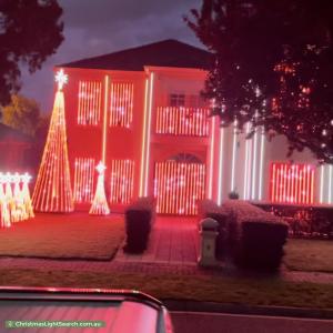 Christmas Light display at 9 Willow Bend, Marden